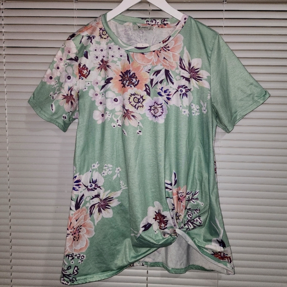 Yidarton - 2xl - Green Flowery